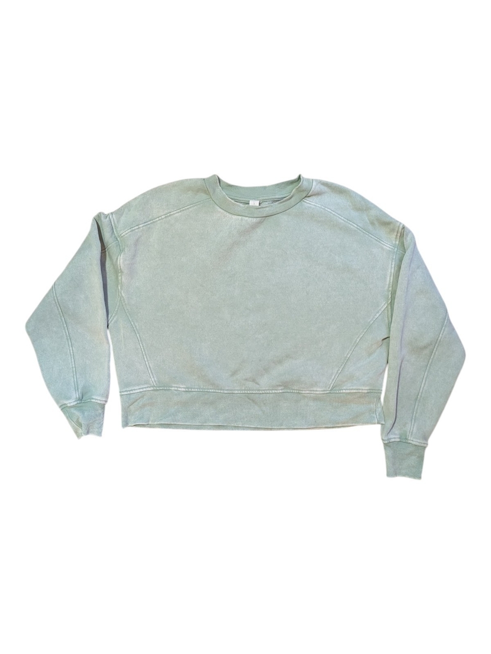 Balance Collection Washed Sage Green Crewneck Sweatshirt